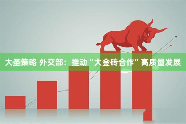 大圣策略 外交部：推动“大金砖合作”高质量发展